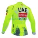 Maillot Cyclisme Manches Longues equipe pro uae team emirates xrg tdf editon race fluo 2025 Hommes