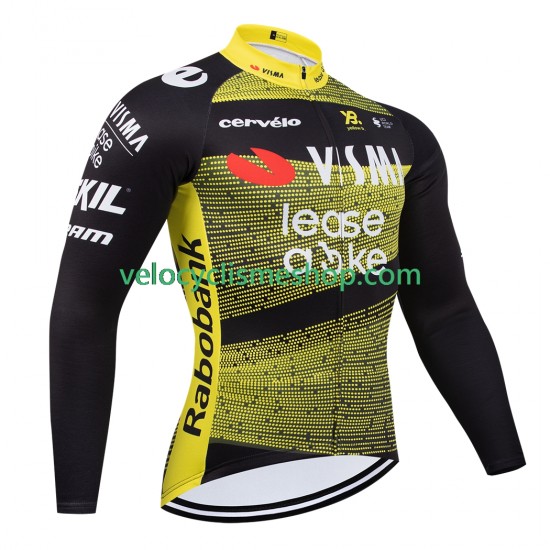 Maillot Cyclisme Manches Longues equipe pro visma lease a bike tour de france 2025 Hommes