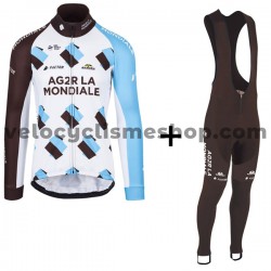 Tenue Maillot M/L + Collant à Bretelles 2017 AG2R La Mondiale M001