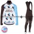 Tenue Maillot M/L + Collant à Bretelles 2017 AG2R La Mondiale Hiver Thermal Fleece M001