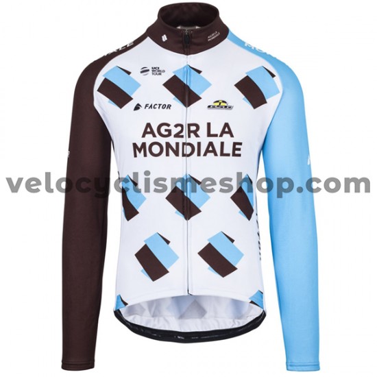Maillot Cyclisme 2017 AG2R La Mondiale Manches Longues M001