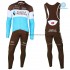 Tenue Maillot M/L + Collant à Bretelles 2018 AG2R La Mondiale Hiver Thermal Fleece M002
