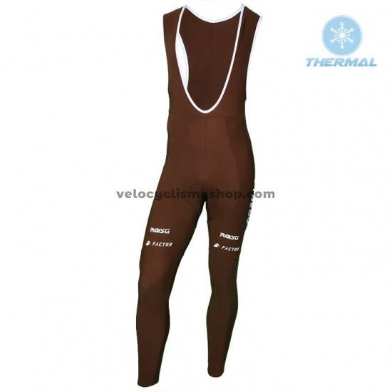 Collant à Bretelles 2018 AG2R La Mondiale Hiver Thermal Fleece M002