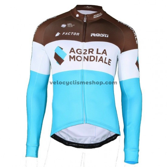 Maillot Cyclisme 2018 AG2R La Mondiale Manches Longues M002
