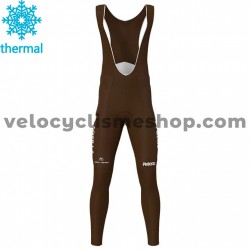 Collant à Bretelles 2020 AG2R La Mondiale Hiver Thermal Fleece M002