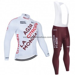 Tenue Maillot M/L + Collant à Bretelles 2021 AG2R Citroen Team M001