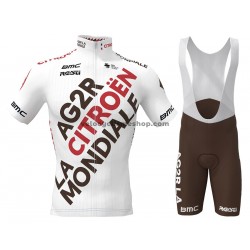 Tenue Maillot + Cuissard à Bretelles 2021 AG2R Citroen Team M001