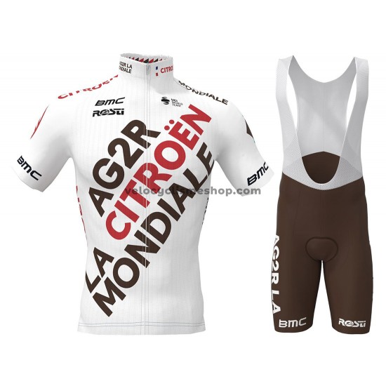 Tenue Maillot + Cuissard à Bretelles 2021 AG2R Citroen Team M001