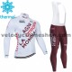 Tenue Maillot M/L + Collant à Bretelles 2021 AG2R Citroen Team Hiver Thermal Fleece M001