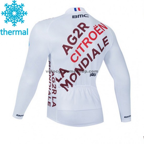 Maillot Cyclisme 2021 AG2R Citroen Team Hiver Thermal Fleece M001