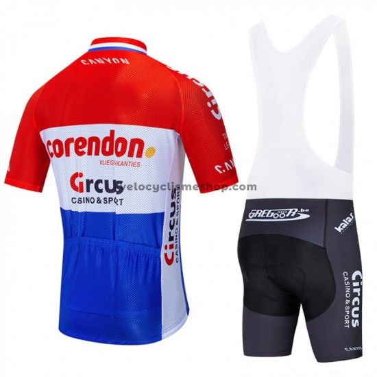 Tenue Maillot + Cuissard à Bretelles 2019 Corendon–Circus M001