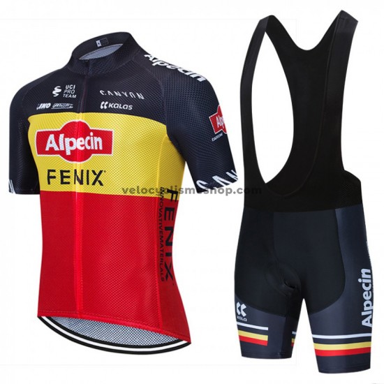Tenue Maillot + Cuissard à Bretelles 2020 Alpecin–Fenix M002