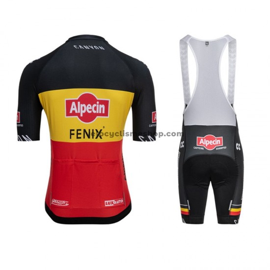 Tenue Maillot + Cuissard à Bretelles 2021 Alpecin–Fenix M001