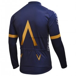 Maillot Cyclisme 2018 Aqua Blue Sport Manches Longues M001