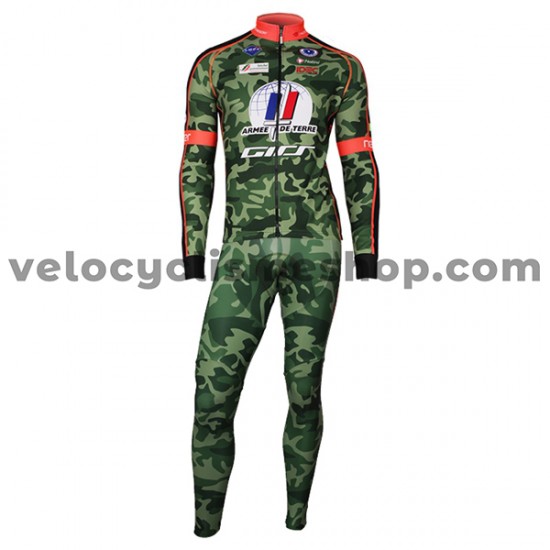 Tenue Maillot M/L + Collant à Bretelles 2017 Armee De Terre M001
