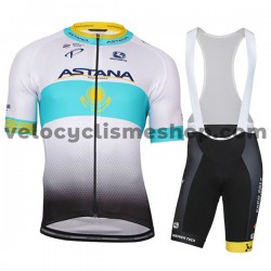 Tenue Maillot + Cuissard à Bretelles 2017 Astana Pro Team M002