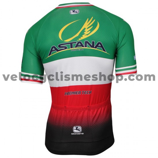 Tenue Maillot + Cuissard à Bretelles 2017 Astana Pro Team M005
