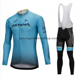 Tenue Maillot M/L + Collant à Bretelles 2018 Astana Pro Team M001