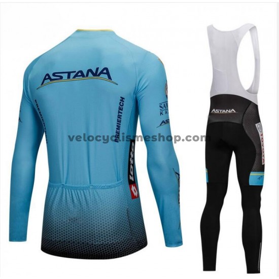 Tenue Maillot M/L + Collant à Bretelles 2018 Astana Pro Team M001