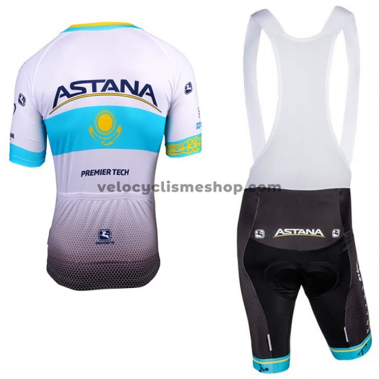Tenue Maillot + Cuissard à Bretelles 2018 Astana Pro Team M002