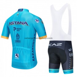 Tenue Maillot + Cuissard à Bretelles 2020 Astana Pro Team M001