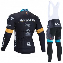 Tenue Maillot M/L + Collant à Bretelles 2020 Astana Pro Team M002