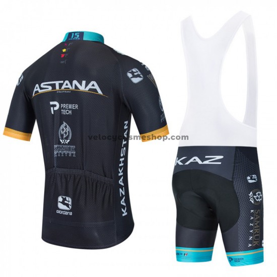 Tenue Maillot + Cuissard à Bretelles 2020 Astana Pro Team M002