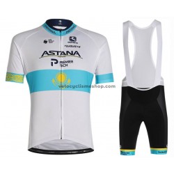 Tenue Maillot + Cuissard à Bretelles 2020 Astana Pro Team M003