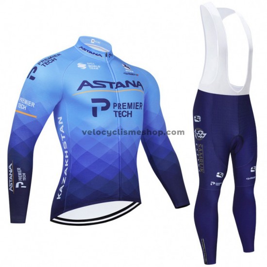 Tenue Maillot M/L + Collant à Bretelles 2021 Astana–Premier Tech M001