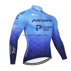 Maillot Cyclisme 2021 Astana–Premier Tech Manches Longues M001
