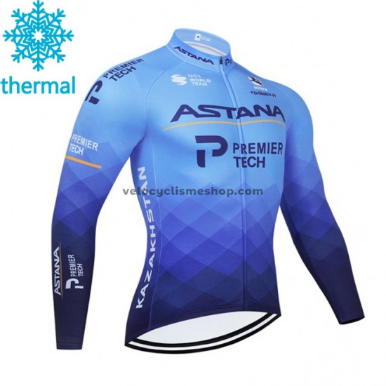 Maillot Cyclisme 2021 Astana–Premier Tech Hiver Thermal Fleece M001