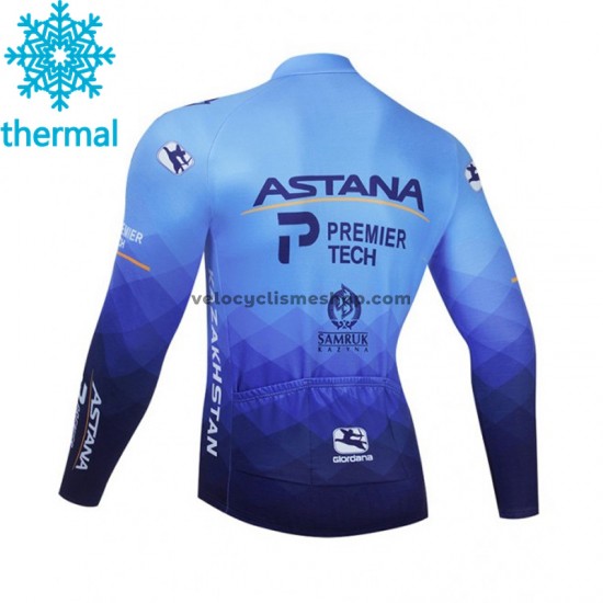 Maillot Cyclisme 2021 Astana–Premier Tech Hiver Thermal Fleece M001