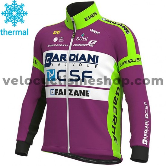 Maillot Cyclisme 2020 Bardiani–CSF Hiver Thermal Fleece M001