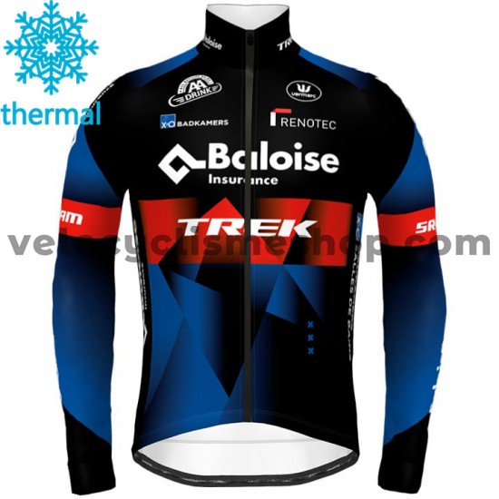Maillot Cyclisme 2021 Baloise-Trek Lions Hiver Thermal Fleece M001