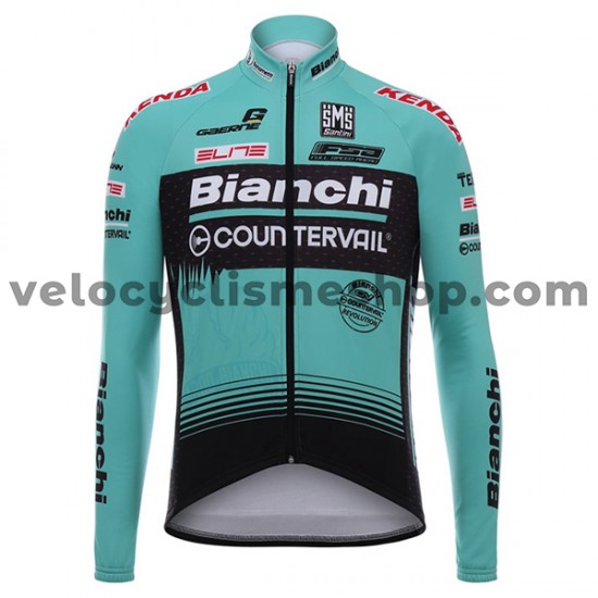 Tenue Maillot M/L + Collant à Bretelles 2017 Bianchi Countervail M001