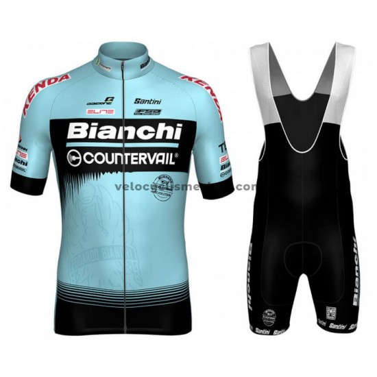Tenue Maillot + Cuissard à Bretelles 2018 Bianchi Countervail M001