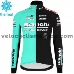 Maillot Cyclisme 2020 Bianchi Countervail Hiver Thermal Fleece M001