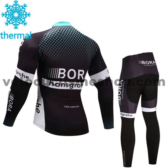 Tenue Maillot M/L + Collant Long 2017 Bora-Hansgrohe Enfant Hiver Thermal Fleece M001