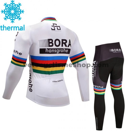 Tenue Maillot M/L + Collant Long 2017 Bora-Hansgrohe Enfant Hiver Thermal Fleece M002