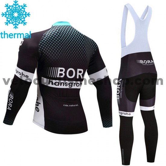 Tenue Maillot M/L + Collant à Bretelles 2017 Bora-Hansgrohe Hiver Thermal Fleece M001