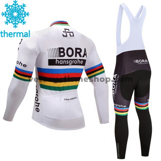 Tenue Maillot M/L + Collant à Bretelles 2017 Bora-Hansgrohe Hiver Thermal Fleece M002