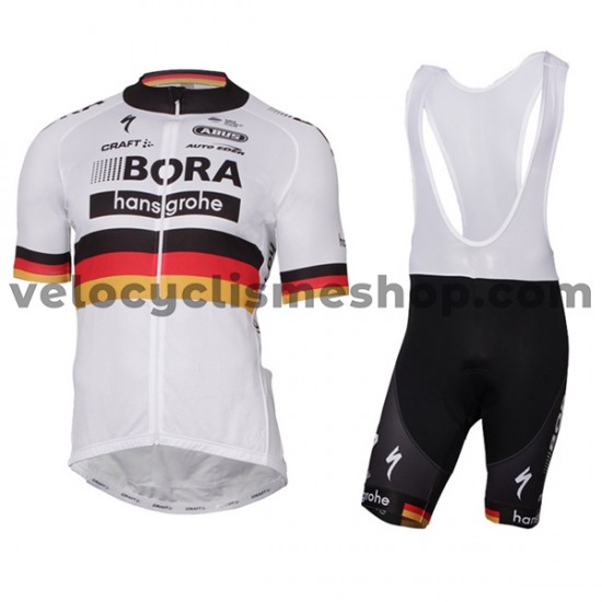 Tenue Maillot + Cuissard à Bretelles 2017 Bora-Hansgrohe M004