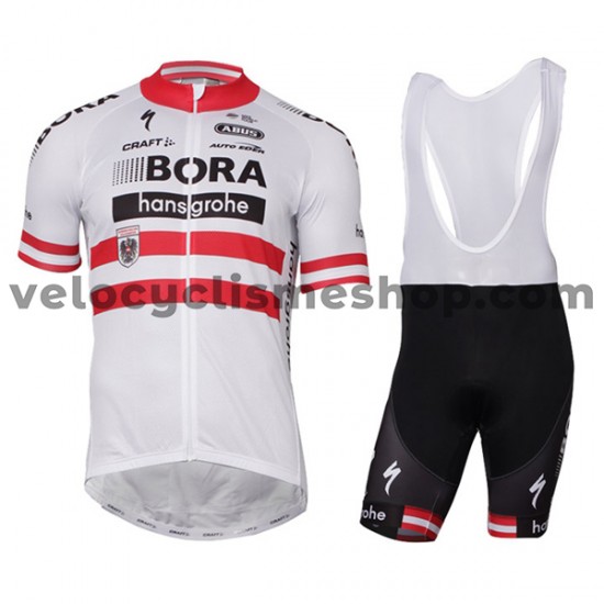 Tenue Maillot + Cuissard à Bretelles 2017-18 Bora-Hansgrohe M005