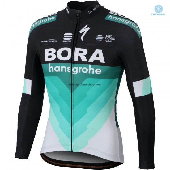 Maillot Cyclisme 2018 Bora Hansgrohe Hiver Thermal Fleece M001