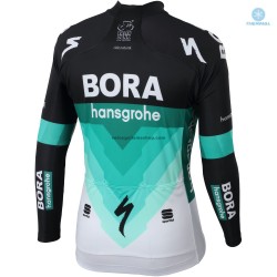 Maillot Cyclisme 2018 Bora Hansgrohe Hiver Thermal Fleece M001