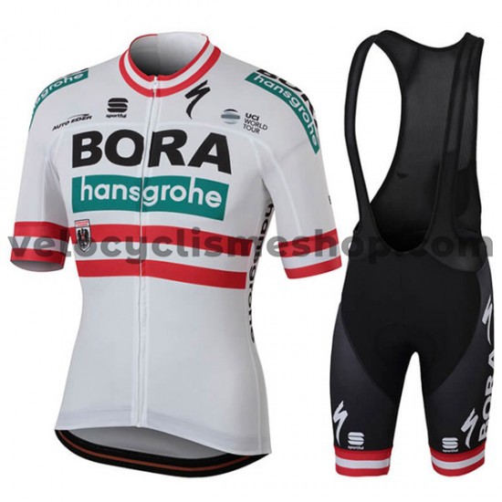 Tenue Maillot + Cuissard à Bretelles 2018 Bora-Hansgrohe M002