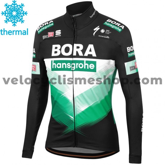 Maillot Cyclisme 2020 Bora-Hansgrohe Hiver Thermal Fleece M001