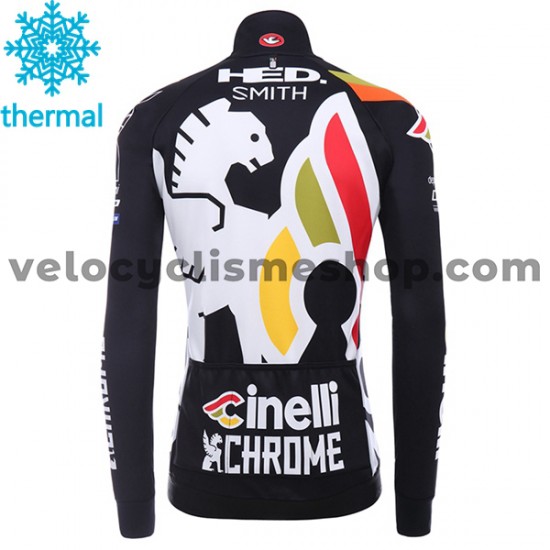 Tenue Maillot M/L + Collant à Bretelles 2017 Cinelli Chrome Hiver Thermal Fleece M001