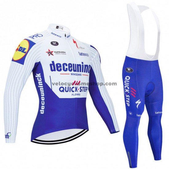 Tenue Maillot M/L + Collant à Bretelles 2020 Deceuninck–Quick-Step M001