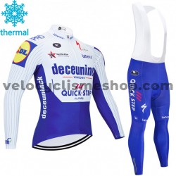 Tenue Maillot M/L + Collant à Bretelles 2020 Deceuninck–Quick-Step Hiver Thermal Fleece M001